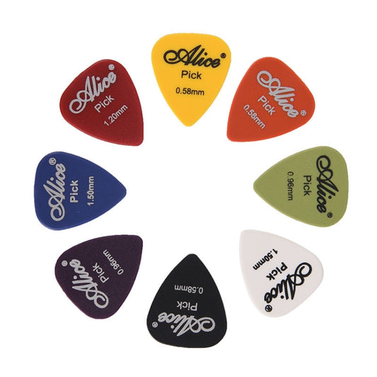 Alice 50 PCS ABS Electric Guitar Picks, Random Color Delivery, Surface:Frosted, Size:1.2mm - String Instrument Accessories by Alice | Online Shopping UK | buy2fix