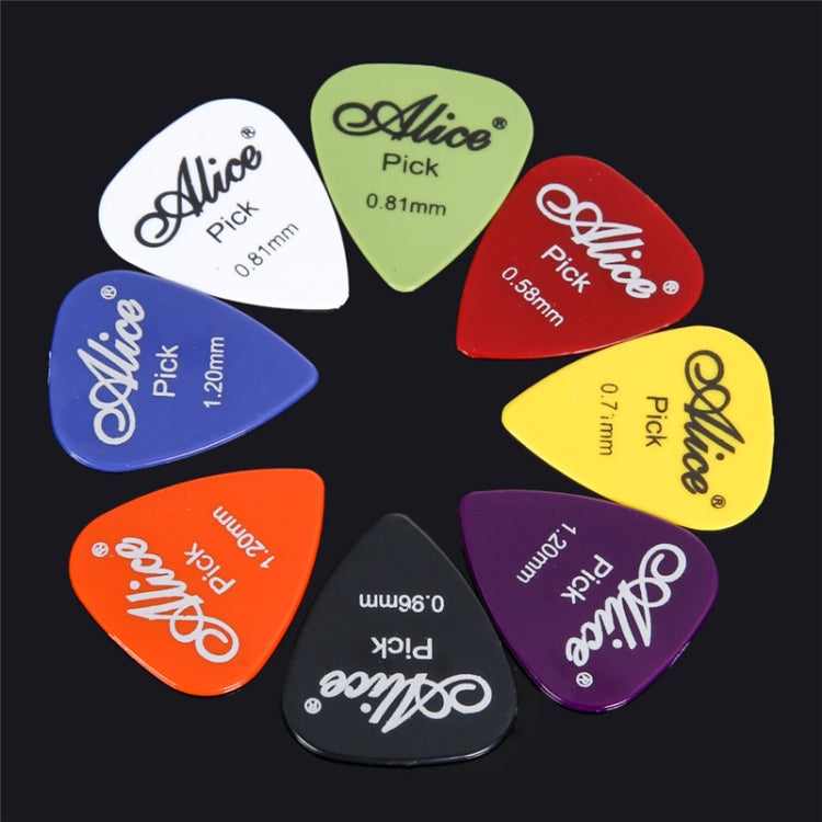 Alice 50 PCS ABS Electric Guitar Picks, Random Color Delivery, Surface:Frosted, Size:0.58mm, 0.71mm, 0.81mm Mixing - String Instrument Accessories by buy2fix | Online Shopping UK | buy2fix