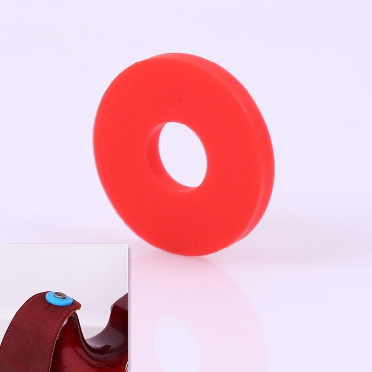 10 PCS No Word Version Silicone Guitar Strap Buckle Tail Stud(Red) - String Instrument Accessories by buy2fix | Online Shopping UK | buy2fix