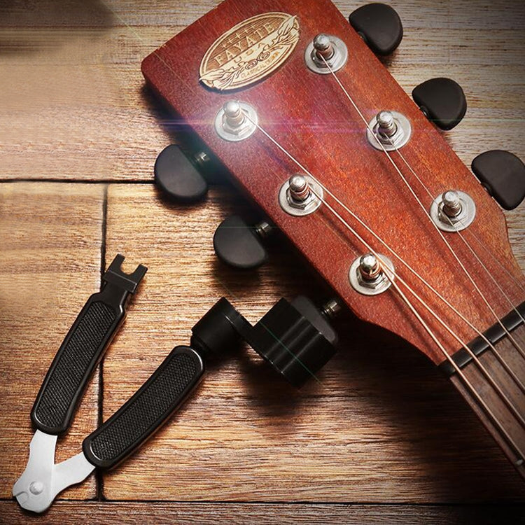 Guitar String Changing Tool Set String Trimmer Winding String Winding Three-in-one Clamp Guitar Accessories(Black Wihout Paper Jam) - String Instrument Accessories by buy2fix | Online Shopping UK | buy2fix