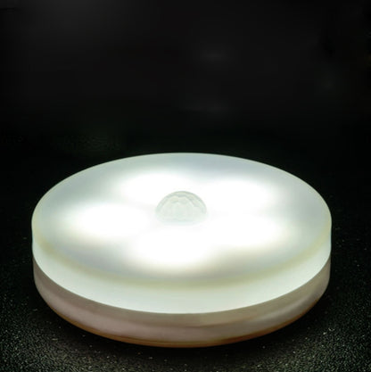 Intelligent Human Body Induction LED Night Light Control Bedroom Bedside Table Lamp, Style:Battery Model(White Light) - Sensor LED Lights by buy2fix | Online Shopping UK | buy2fix