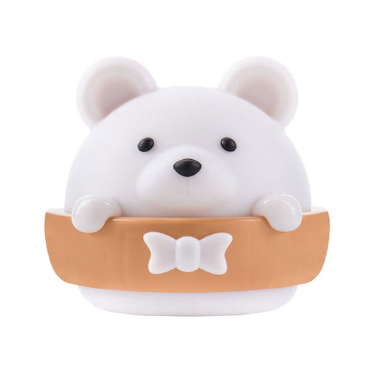Bear Remote Control Night Light Bedside Eye Protection Wall Lamp with 3 Light Modes, Style:Rechargeable by buy2fix
