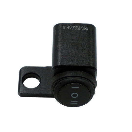 RAYANA Motorcycle Off-Road Vehicle Modification Parts Aluminum Alloy Mirror Seat Switch Headlight Spotlight Double Flash Steering Switch(Waterproof One in Two Out (Hole on the Left))(Waterproof One in Two Out (Hole on the Left))