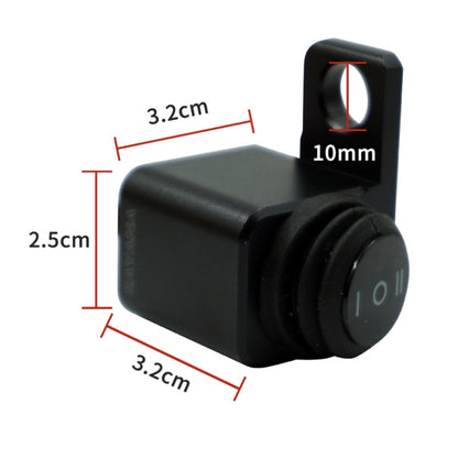 RAYANA Motorcycle Off-Road Vehicle Modification Parts Aluminum Alloy Mirror Seat Switch Headlight Spotlight Double Flash Steering Switch(Waterproof One in Two Out (Hole on the Left))(Waterproof One in Two Out (Hole on the Left)) - Others by buy2fix | Online Shopping UK | buy2fix
