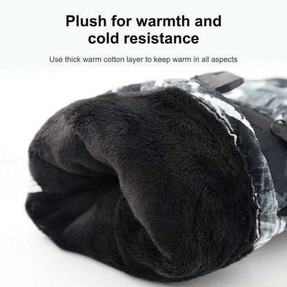 Winter Thermal Ski Gloves Outdoor Waterproof Velvet Gloves Thickening Touch Screen Motorcycle Gloves, Size: M(Red) - Locomotive Gloves by buy2fix | Online Shopping UK | buy2fix