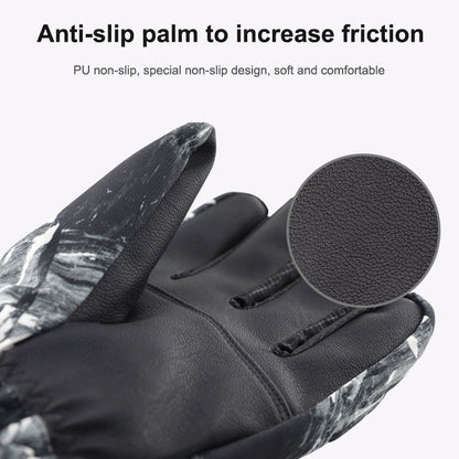 Winter Thermal Ski Gloves Outdoor Waterproof Velvet Gloves Thickening Touch Screen Motorcycle Gloves, Size: XL(Red) - Locomotive Gloves by buy2fix | Online Shopping UK | buy2fix