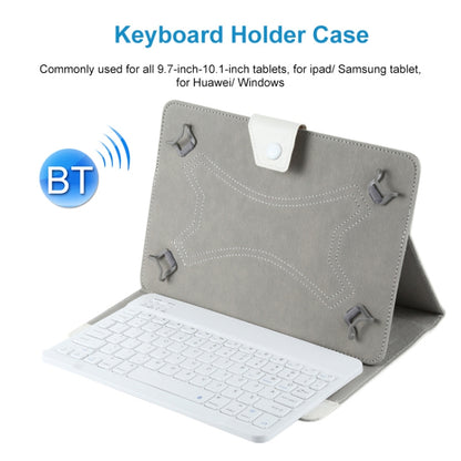 YS-001 7-8 inch Tablet Phones Universal Mini Wireless Bluetooth Keyboard, Style:with Bluetooth Mouse(White) by buy2fix