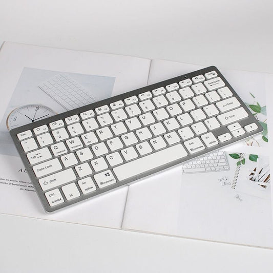 X5 Ultra-thin Mini Wireless Bluetooth Keyboard, Support Win / Android / IOS System(Silver) by buy2fix