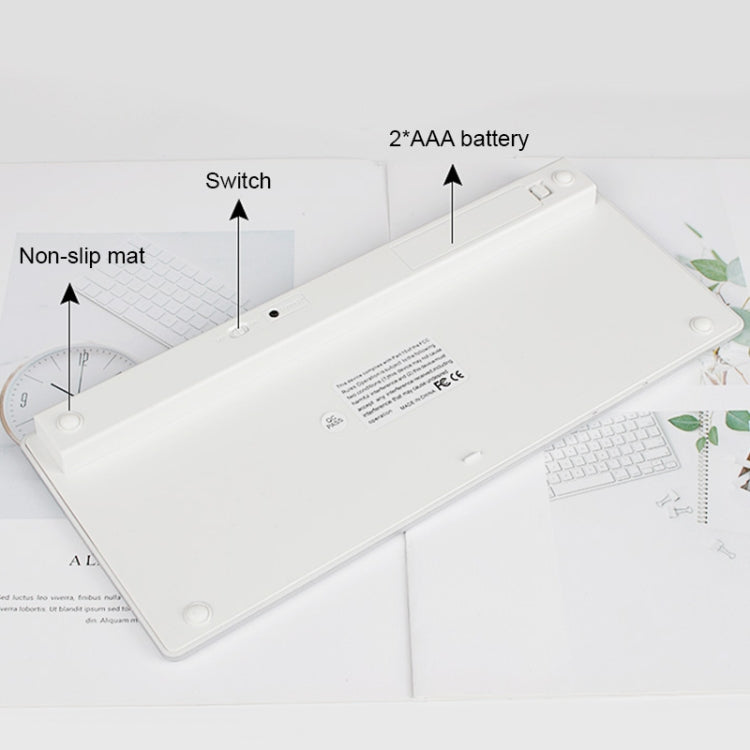 X5 Ultra-thin Mini Wireless Bluetooth Keyboard, Support Win / Android / IOS System(Silver) by buy2fix