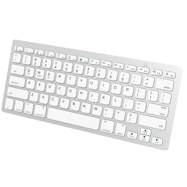 X5 Ultra-Thin Mini Wireless Keyboard + Wireless Mouse Set, Support Win / Android / IOS System(Silver) by buy2fix