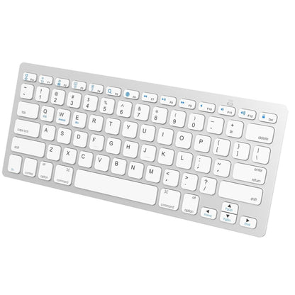X5 Ultra-Thin Mini Wireless Keyboard + Wireless Mouse Set, Support Win / Android / IOS System(Silver) by buy2fix