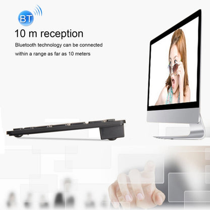 X5 Ultra-Thin Mini Wireless Keyboard + Wireless Mouse Set, Support Win / Android / IOS System(Black) by buy2fix