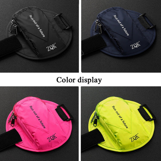 ZQK Sports Reflective Arm Bag Night Running Mobile Phone Arm Bag Is Suitable For Mobile Phones Under 6 Inches(Navy Blue) - 4.0 ~ 5.5 inch by buy2fix | Online Shopping UK | buy2fix