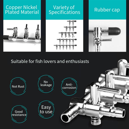 Fish Tank Oxygen Pipe Stainless Steel Distributor Oxygen Regulating Valve, Specification: Four Heads - Air Pumps by buy2fix | Online Shopping UK | buy2fix