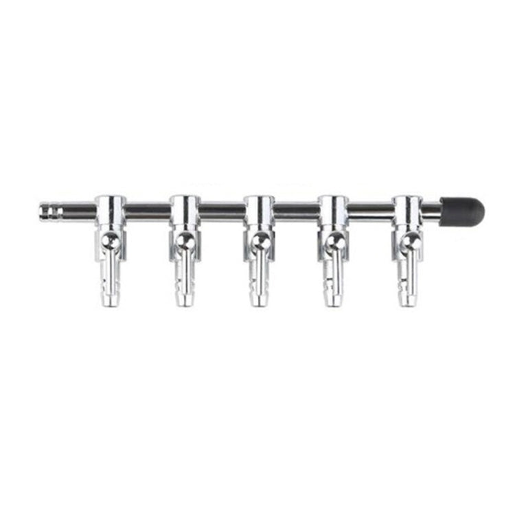 Fish Tank Oxygen Pipe Stainless Steel Distributor Oxygen Regulating Valve, Specification: Five Heads - Air Pumps by buy2fix | Online Shopping UK | buy2fix