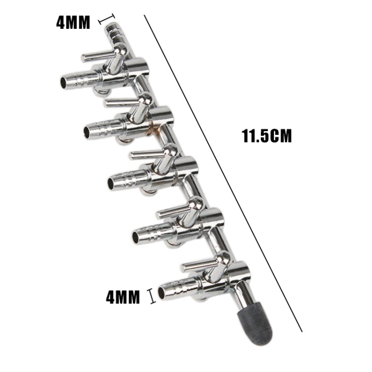 Fish Tank Oxygen Pipe Stainless Steel Distributor Oxygen Regulating Valve, Specification: Five Heads - Air Pumps by buy2fix | Online Shopping UK | buy2fix