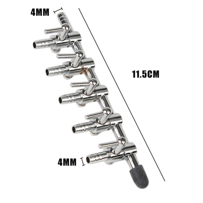 Fish Tank Oxygen Pipe Stainless Steel Distributor Oxygen Regulating Valve, Specification: Five Heads - Air Pumps by buy2fix | Online Shopping UK | buy2fix