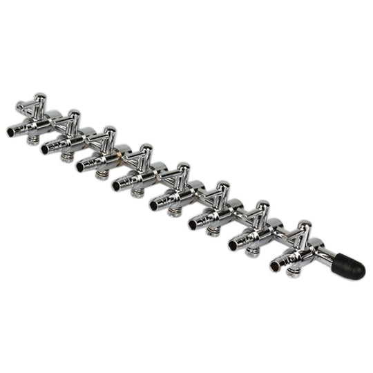 Fish Tank Oxygen Pipe Stainless Steel Distributor Oxygen Regulating Valve, Specification: Eight Heads