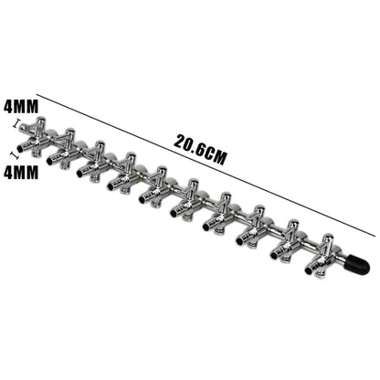 Fish Tank Oxygen Pipe Stainless Steel Distributor Oxygen Regulating Valve, Specification: Ten Heads - Air Pumps by buy2fix | Online Shopping UK | buy2fix