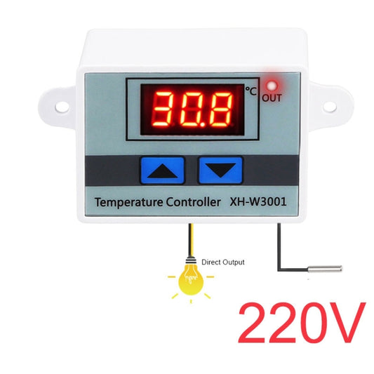 XH-W3001 Digital LED Temperature Controller Arduino Cooling Heating Switch Thermostat NTC Sensor 220V by buy2fix