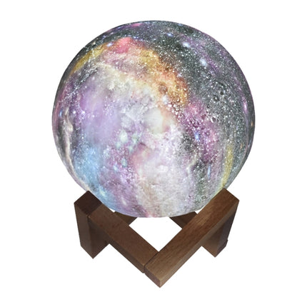 1W 3D Moon Lamp Children Gift Table Lamp Painted Starry Sky LED Night Light, Light color: 15cm Remote Control 16-colors by buy2fix