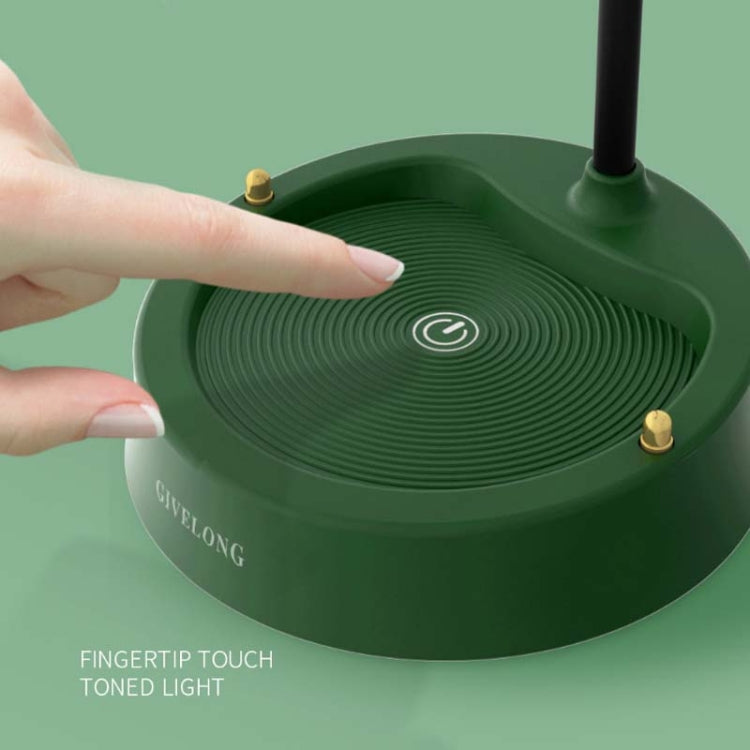 GIVELONG Forest Bird LED Touch Usb Table Lamp With Mobile Phone Holder Bedroom Bedside Night Light(GL362-3 Blue) by buy2fix