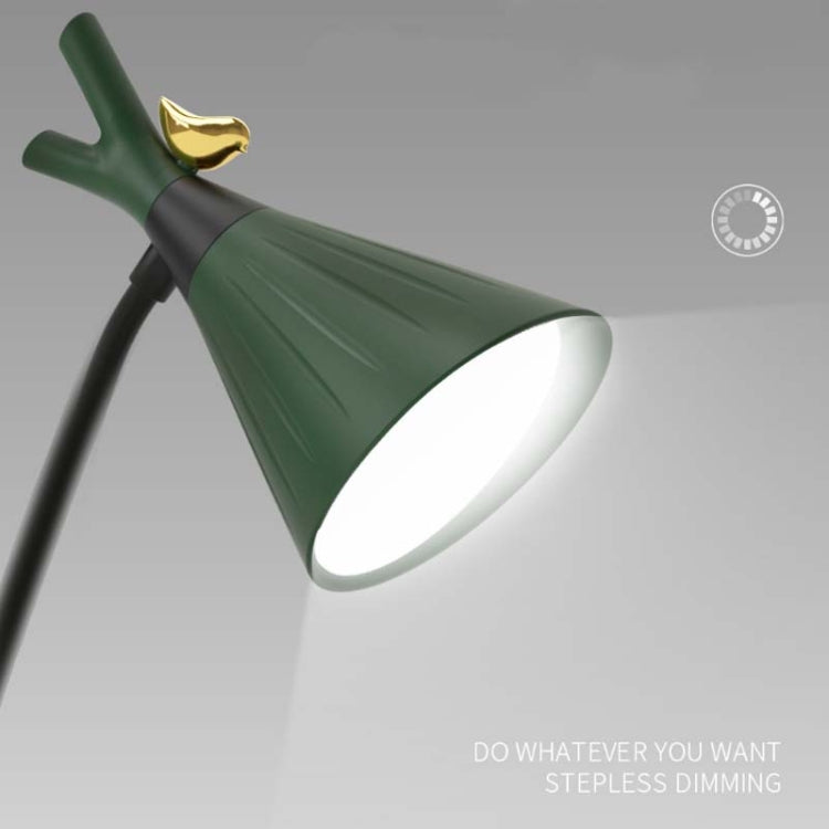 GIVELONG Forest Bird LED Touch Usb Table Lamp With Mobile Phone Holder Bedroom Bedside Night Light(GL362-3 Blue) by buy2fix