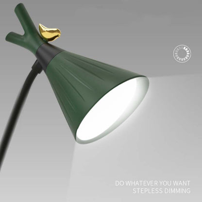 GIVELONG Forest Bird LED Touch Usb Table Lamp With Mobile Phone Holder Bedroom Bedside Night Light(GL362-3 Blue) by buy2fix