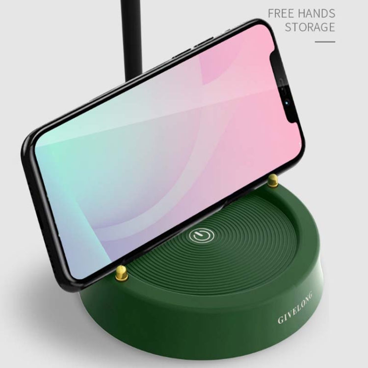 GIVELONG Forest Bird LED Touch Usb Table Lamp With Mobile Phone Holder Bedroom Bedside Night Light(GL362-3 Blue) by buy2fix