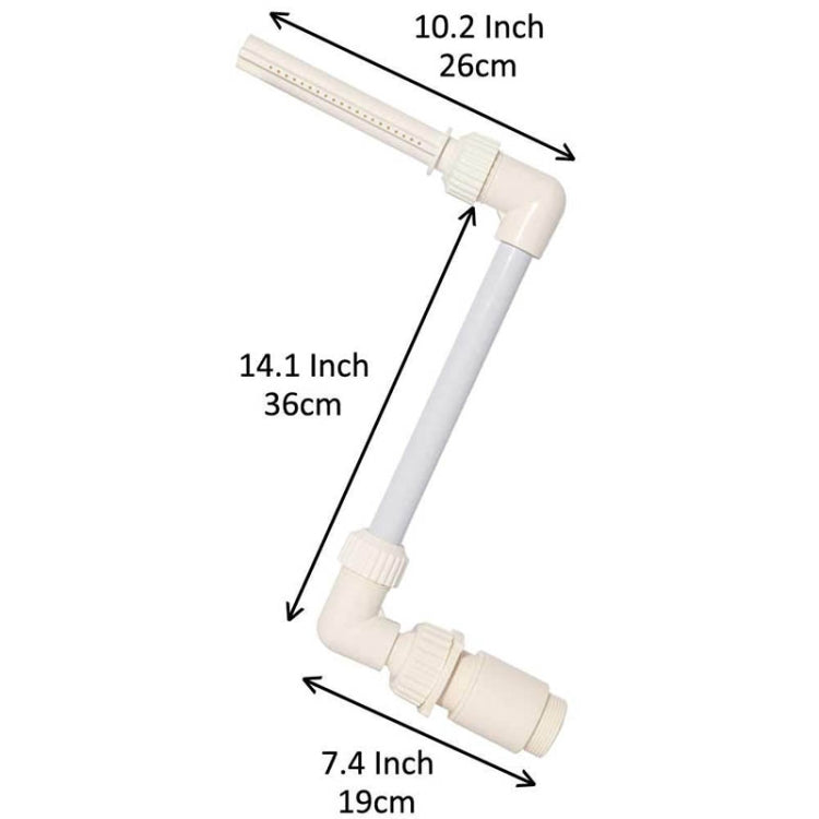 K-210 Swimming Pool Decoration Accessories Swimming Pool Adjustable Height Direction Small Waterfall Fountain - Swimming Pool Parts by buy2fix | Online Shopping UK | buy2fix