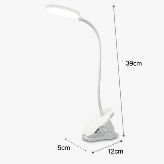 Charging 800mAh Single Color Temperature Three-level Adjustment LED Clip Desk Lamp USB Eye Protection Bedside Lamp - Desk Lamps by buy2fix | Online Shopping UK | buy2fix