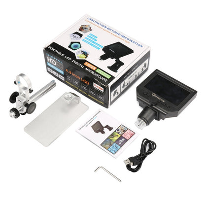 G600A HD Mobile Phone Repair Microscope 4.3 Inch Screen Digital Microscope Electron Microscope(EU Plug) - Digital Microscope by buy2fix | Online Shopping UK | buy2fix