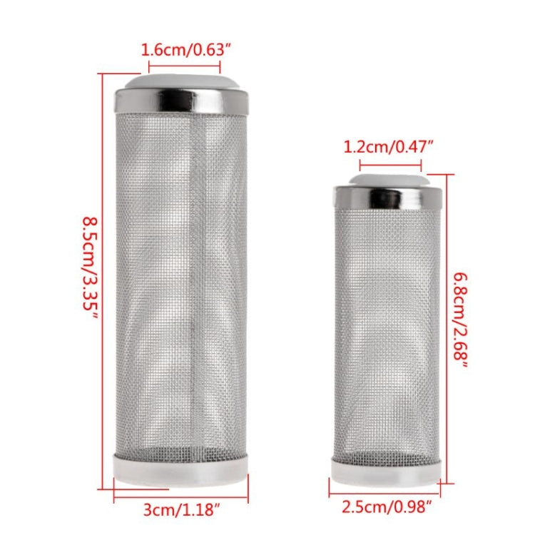 Stainless Steel Water Inlet Protective Cover Fish Tank Aquarium Filter Water Inlet Suction Filter Cover, Specification: White 12mm - Filters & Accessories by buy2fix | Online Shopping UK | buy2fix