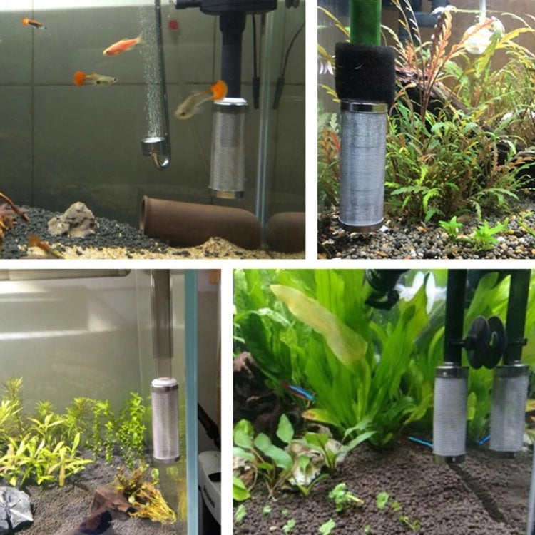 Stainless Steel Water Inlet Protective Cover Fish Tank Aquarium Filter Water Inlet Suction Filter Cover, Specification: Black 12mm - Filters & Accessories by buy2fix | Online Shopping UK | buy2fix