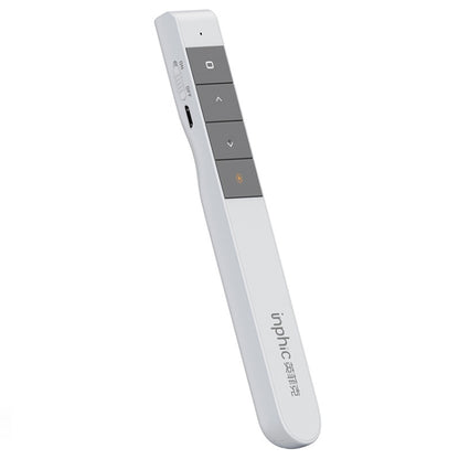 Inphic PL1 Wireless Pointer Laser Remote Control Pen Office PPT Flip Pen Multimedia Projection Red Laser Pen, Colour: Battery White -  by Inphic | Online Shopping UK | buy2fix