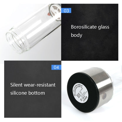 Portable Health Hydrogen-Rich Water Cup High-Concentration Negative Ion Electrolysis Generator, Capacity: 450ml(Black) by buy2fix