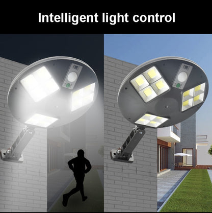 144 COB Solar Human Body Sensor Street Light Garden Wall Light with Remote Control Outdoor Security Light by buy2fix