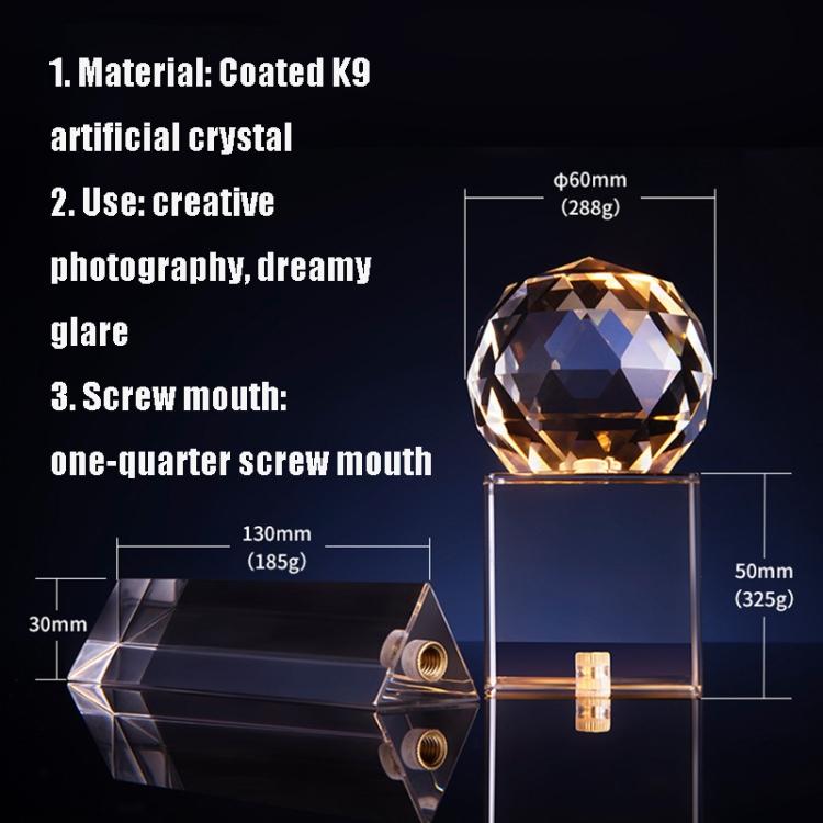 Triangular Prism Crystal Photography Foreground Blur Film And Television Props - Crystal Props by buy2fix | Online Shopping UK | buy2fix