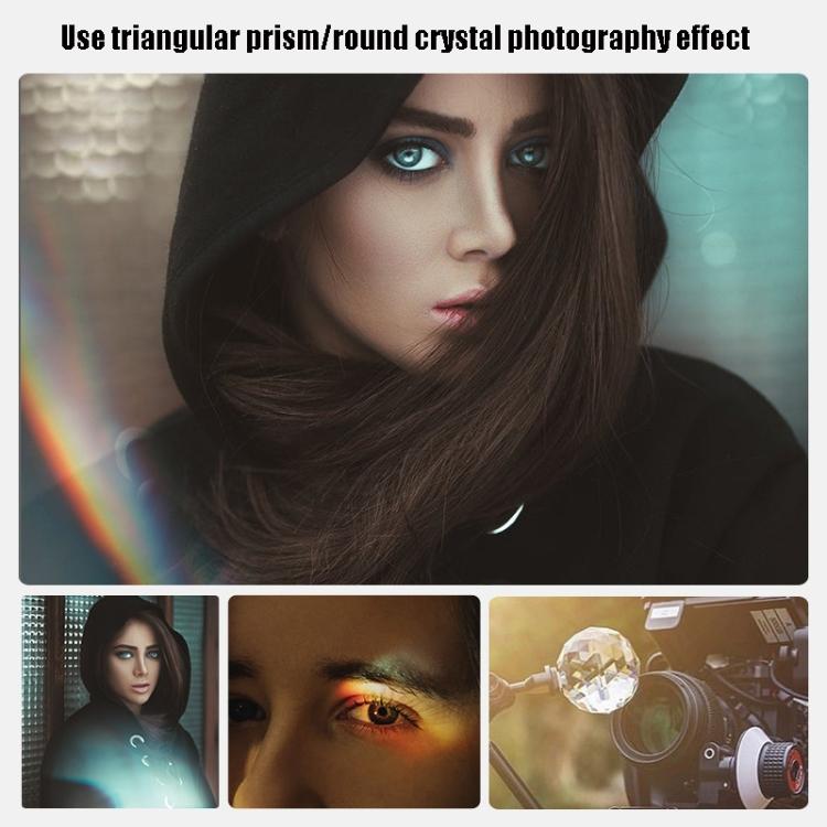 Triangular Prism Crystal Photography Foreground Blur Film And Television Props - Crystal Props by buy2fix | Online Shopping UK | buy2fix