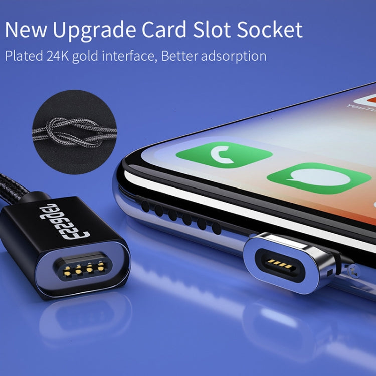 2 PCS ESSAGER Smartphone Fast Charging and Data Transmission Magnetic Cable with 8 Pin Magnetic Head, Cable Length: 1m(Silver) by buy2fix