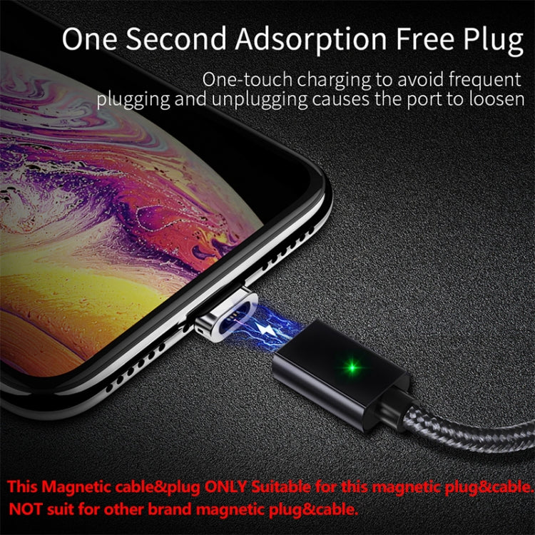 2 PCS ESSAGER Smartphone Fast Charging and Data Transmission Magnetic Cable with 8 Pin Magnetic Head, Cable Length: 1m(Silver) by buy2fix