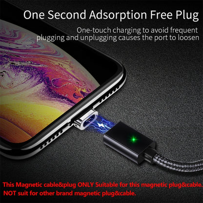 2 PCS ESSAGER Smartphone Fast Charging and Data Transmission Magnetic Cable with 8 Pin Magnetic Head, Cable Length: 1m(Silver) by buy2fix