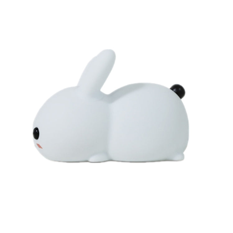 Silicone Rabbit LED Night Light USB Charging Dual-Tone Light Pat Light by buy2fix