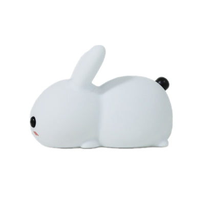 Silicone Rabbit LED Night Light USB Charging Dual-Tone Light Pat Light by buy2fix