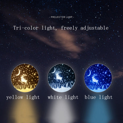 Fantasy Starry Sky Projector Night Light Atmosphere Light Valentine Day Gift, Style: Music Box by buy2fix