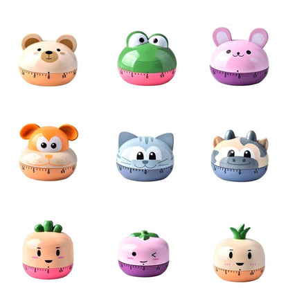 Kitchen Mechanical Timer Cartoon 60 Minutes Timer Baking Cooking Reminder(Puppy) - Digital Countdown by buy2fix | Online Shopping UK | buy2fix