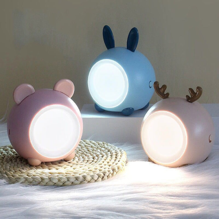 XY010 2 PCS Cute Pet Night Light LED Touch Dimming Dormitory Bedside Light(Pink Bear) by buy2fix