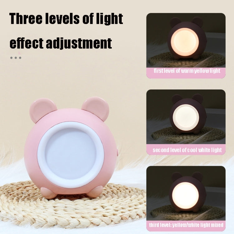 XY010 2 PCS Cute Pet Night Light LED Touch Dimming Dormitory Bedside Light(Pink Bear) by buy2fix