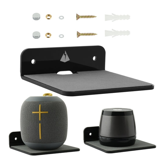 Bluetooth Speaker Wall Storage Bracket Bedside Speaker Phone Charging Bracket(Black) - Speaker Bracket by buy2fix | Online Shopping UK | buy2fix