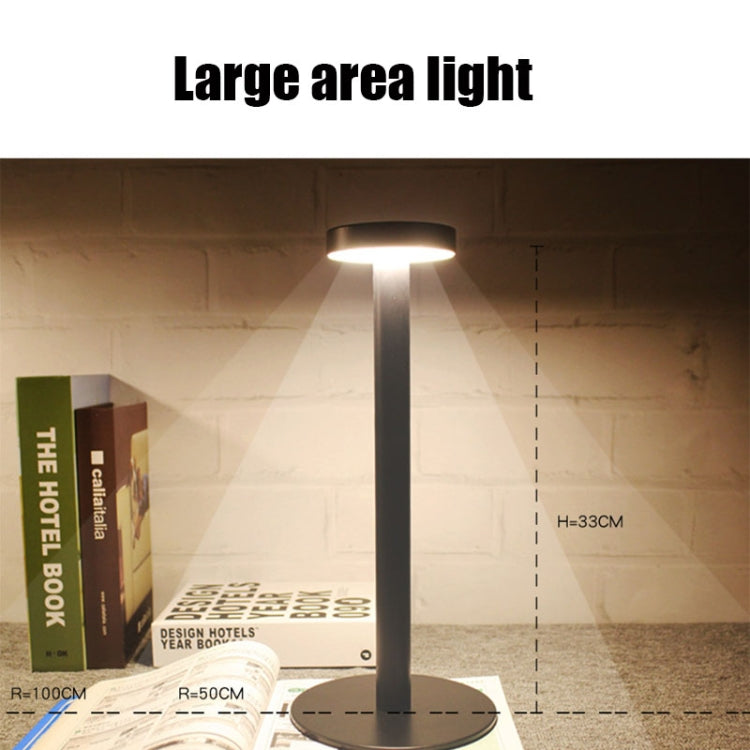 BC965 Student Eye Protection USB Waterproof LED Table Lamp Bedside Bar Table Lamp, Colour: White Storage by buy2fix